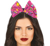 GP13102 – 80S Retro Haarband Farbenfrohes Party – Farbe: Pink