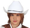 GP13110 – Cowboyhut Karneval Weißer Westernhut – Farbe: Weiß