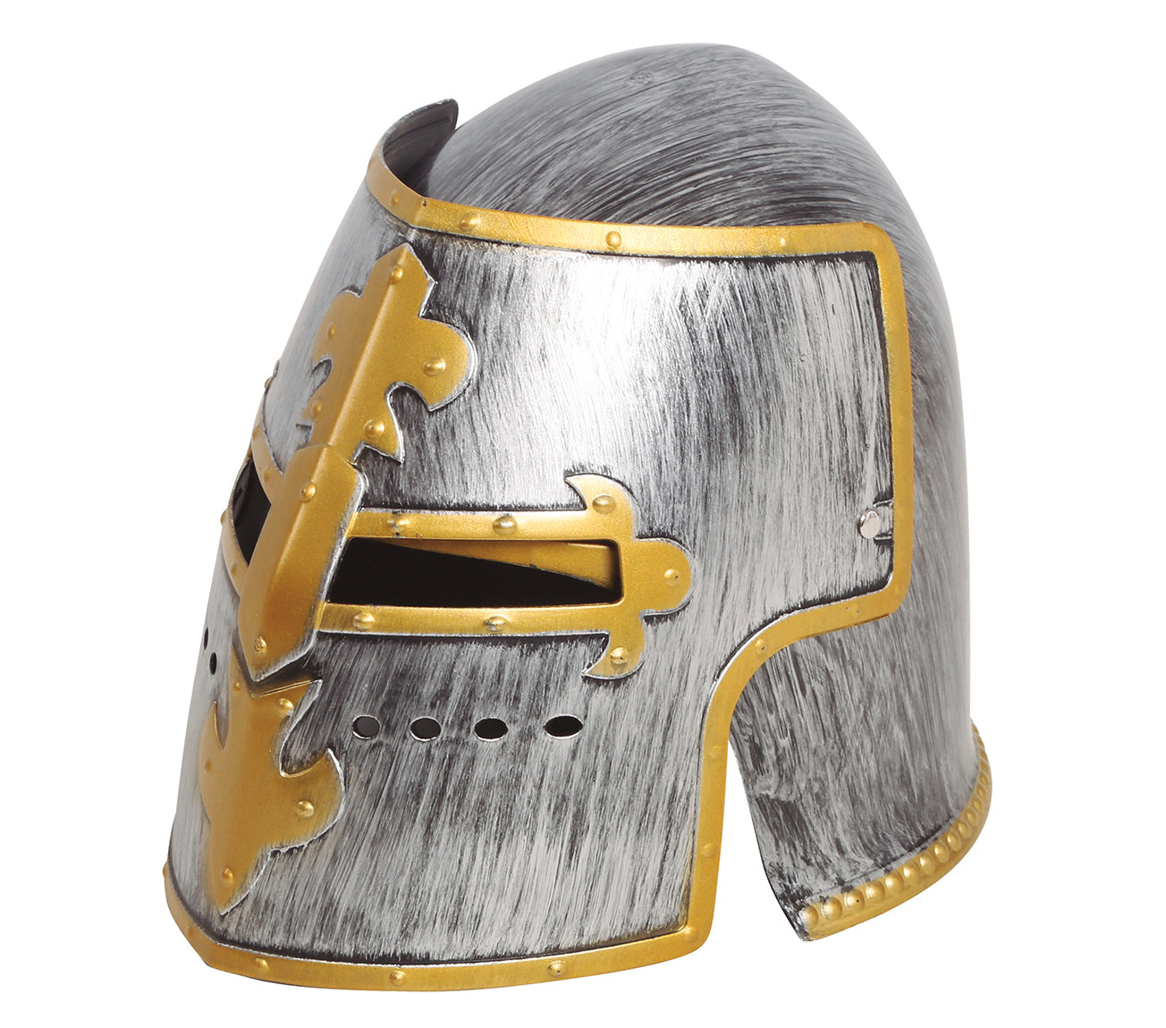 GP13112 – Ritterhelm Mittelalter Historisches Kostüm – Farbe: Silber/erwachsen
