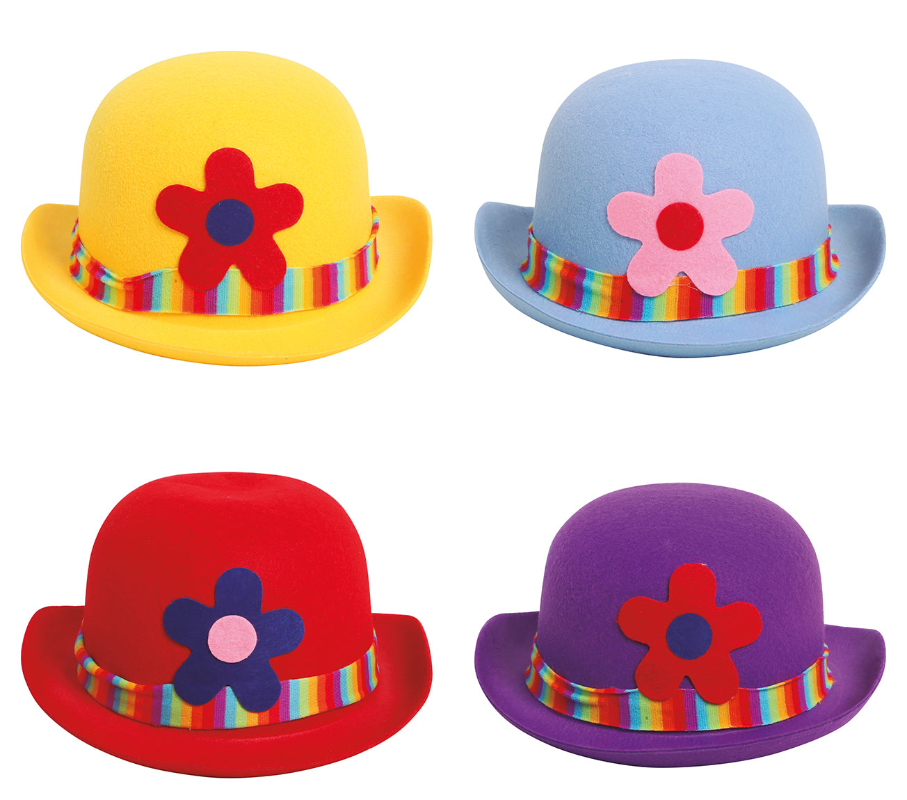 GP13120 – Clown Karneval Melonenhut Buntes – Farbe: Mehrfarbig