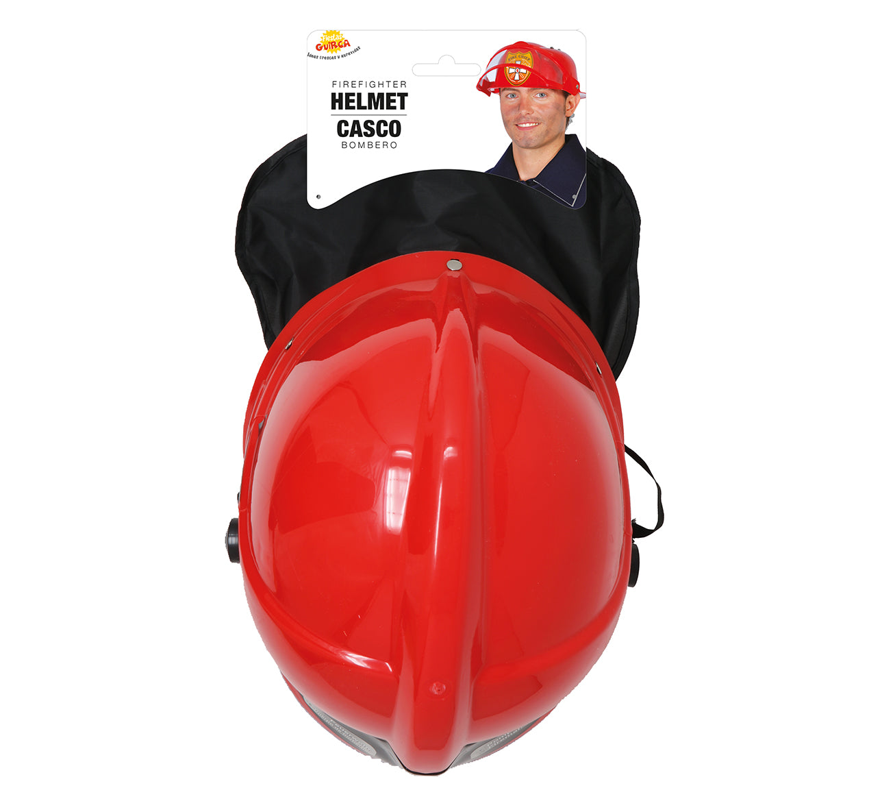 GP13160 – Feuerwehrhelm Karneval Kostüm Accessoire – Farbe: Rot