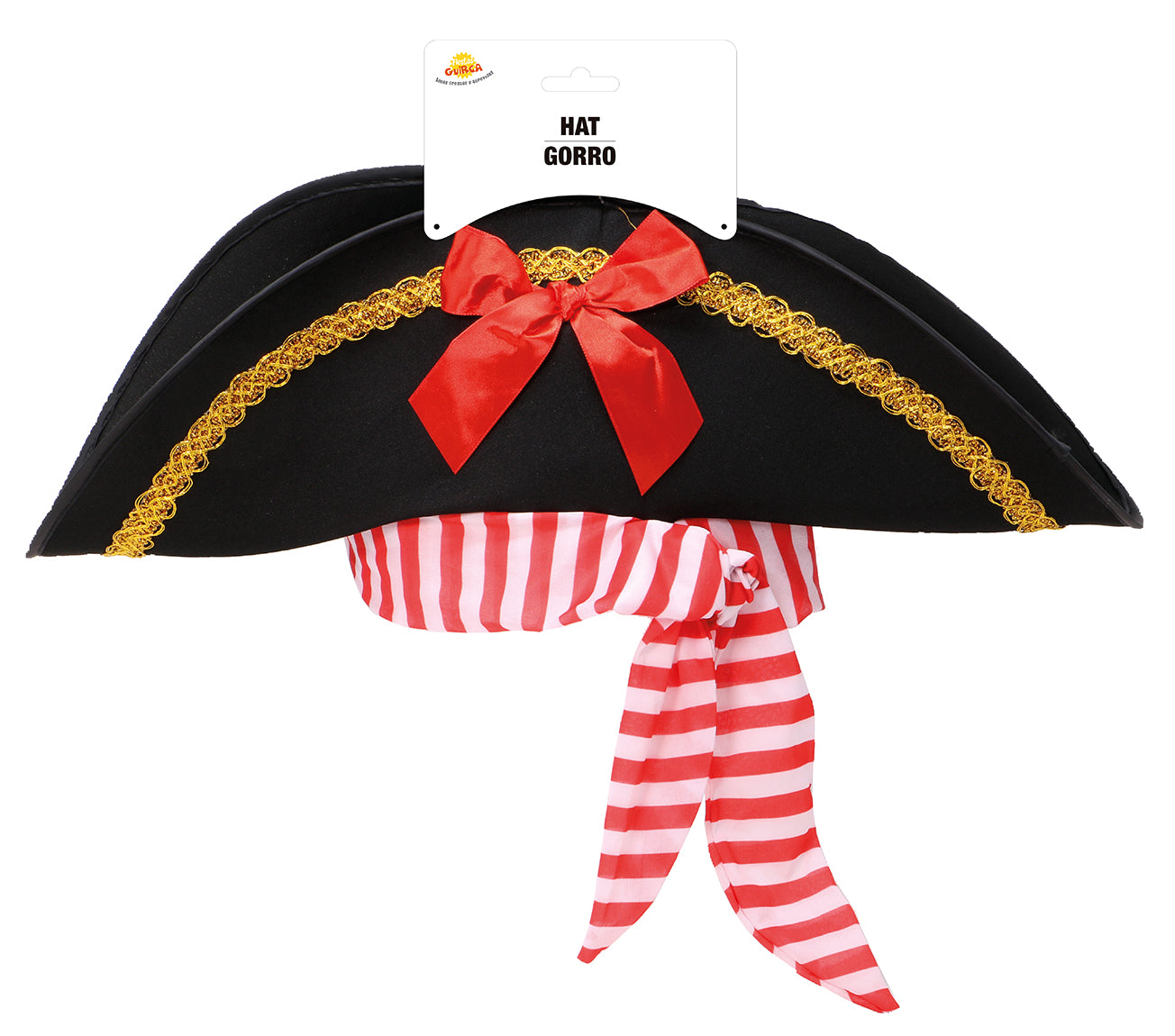 GP13167 – Pirat Dreispitzhut Korsarenschmuck – Farbe: Schwarz