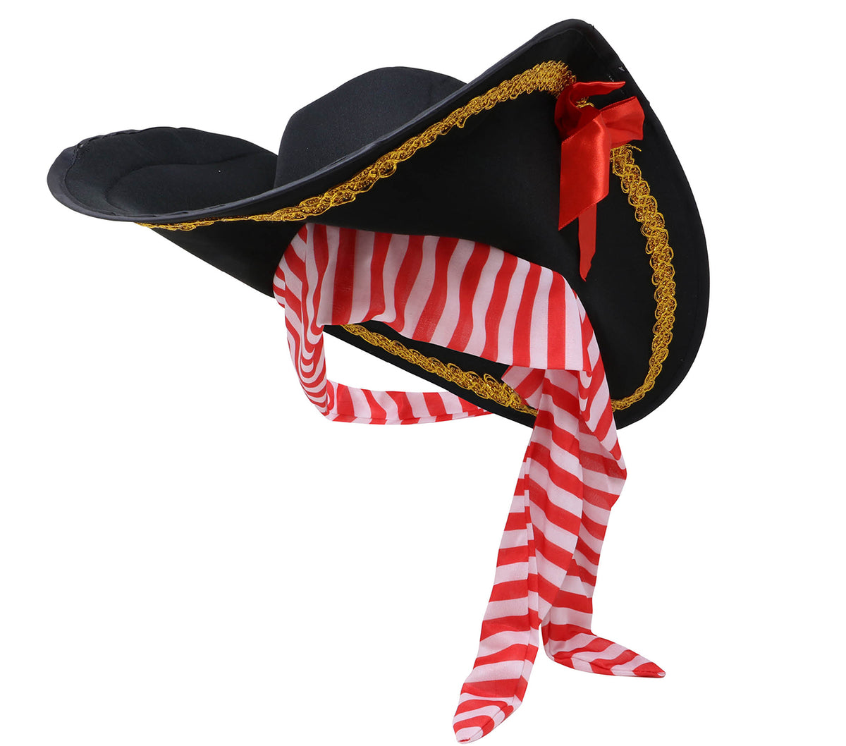 GP13167 – Pirat Dreispitzhut Korsarenschmuck – Farbe: Schwarz