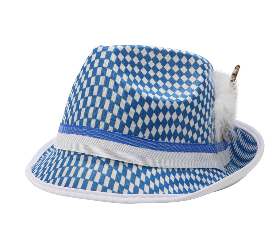 GP13170 – Oktoberfest Hut Blau Weiß Blau – Größe: Standard, Ansicht 2