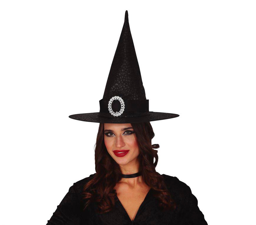 GP13189 – Hexen Zauber Kopfbedeckung Halloween – Farbe: Schwarz