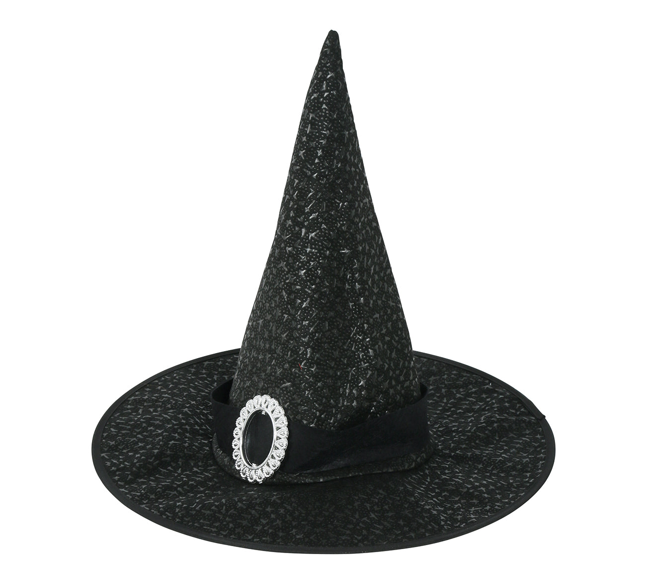 GP13189 – Hexen Zauber Kopfbedeckung Halloween – Farbe: Schwarz