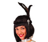 GP13200 – Roaring 20s Stirnband Feder Karneval – Farbe: Schwarz