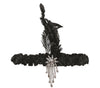 GP13200 – Roaring 20s Stirnband Feder Karneval – Farbe: Schwarz