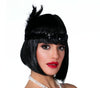 GP13202 – Charleston Flapper Stirnband Vintage – Farbe: Schwarz, Gold, Silber, Rot