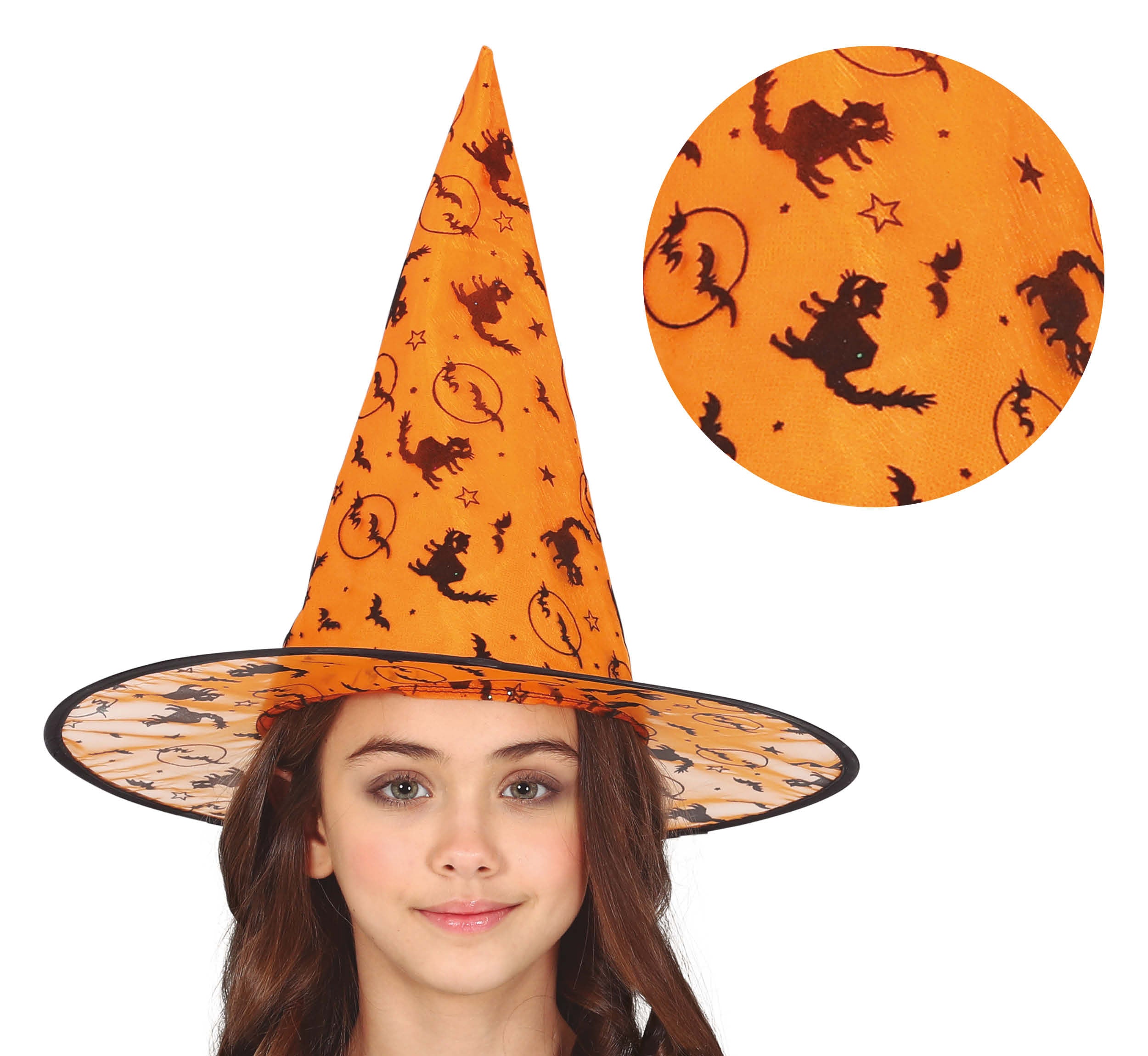 GP13227 – Hexe Halloween Kostüm Accessoire Orange – Farbe: Orange