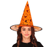 Hexenhut für Mädchen orange Halloween, Bild 2