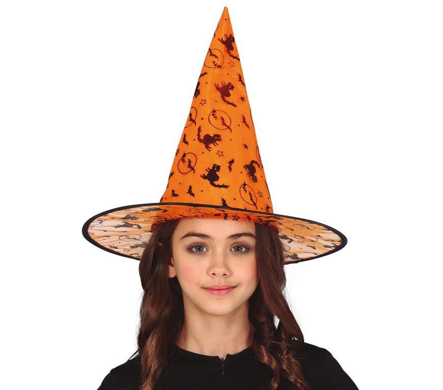 GP13227 – Hexe Halloween Kostüm Accessoire Orange – Farbe: Orange, Ansicht 2