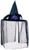 GP13229 – Hexe Halloween Hut Mysteriöser Schleier – Farbe: Schwarz