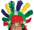 Indianer Federschmuck für Erwachsene bunt