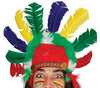GP13239 – Inder Kopfschmuck Bunter Federschmuck – Farbe: Mehrfarbig
