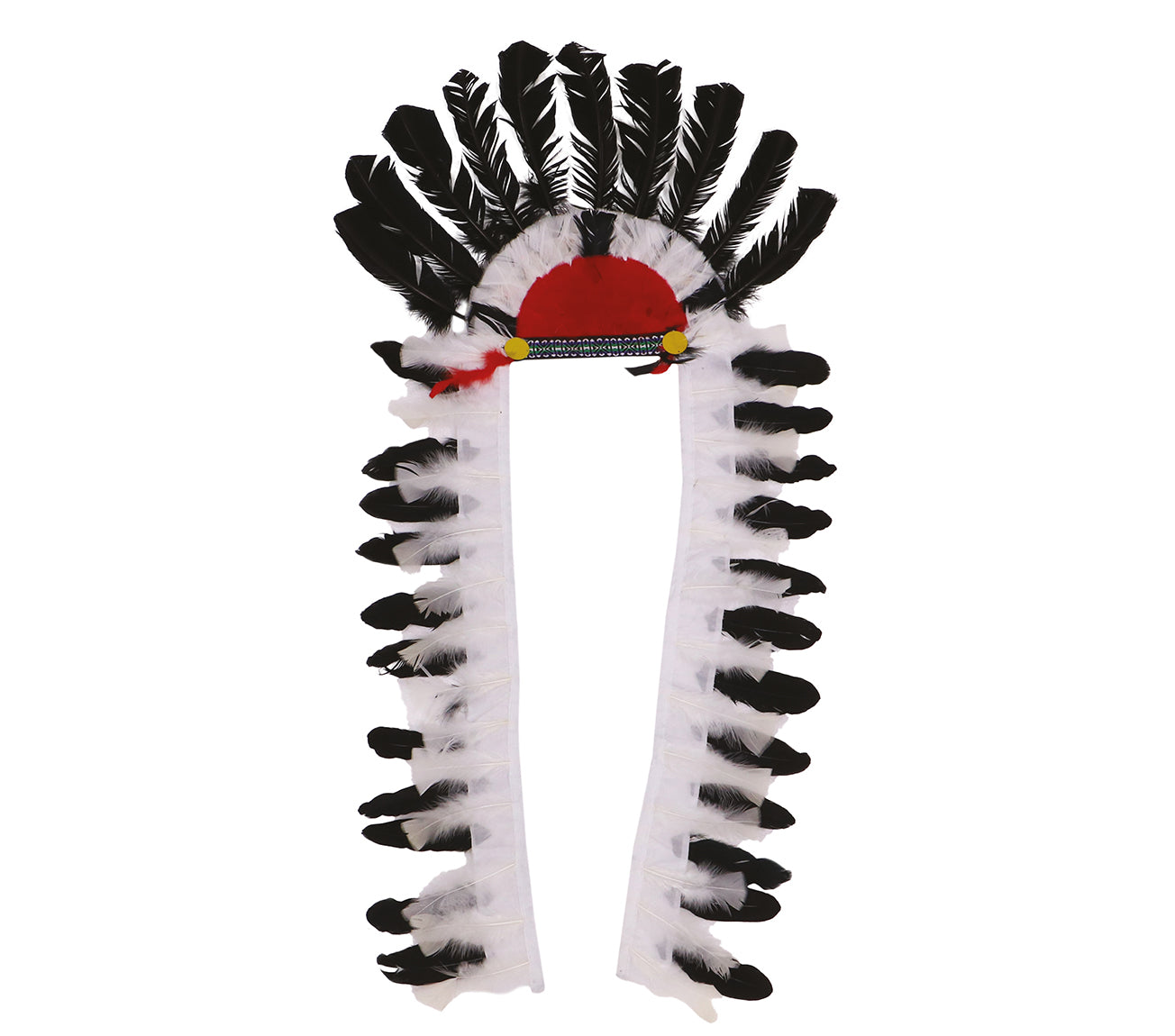 GP13241 – Indischer Häuptling Kopfschmuck Federn Tradition – Farbe: Schwarz