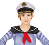 GP13246 – Matrose Kapitän Mütze Kinder Karneval – Farbe: Weiß