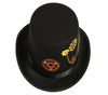 GP13252 – Steampunk Zylinder Hut Zahnrad Design – Farbe: Schwarz
