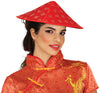 GP13254 – Asien Stil Roter Kegelhut – Farbe: Rot