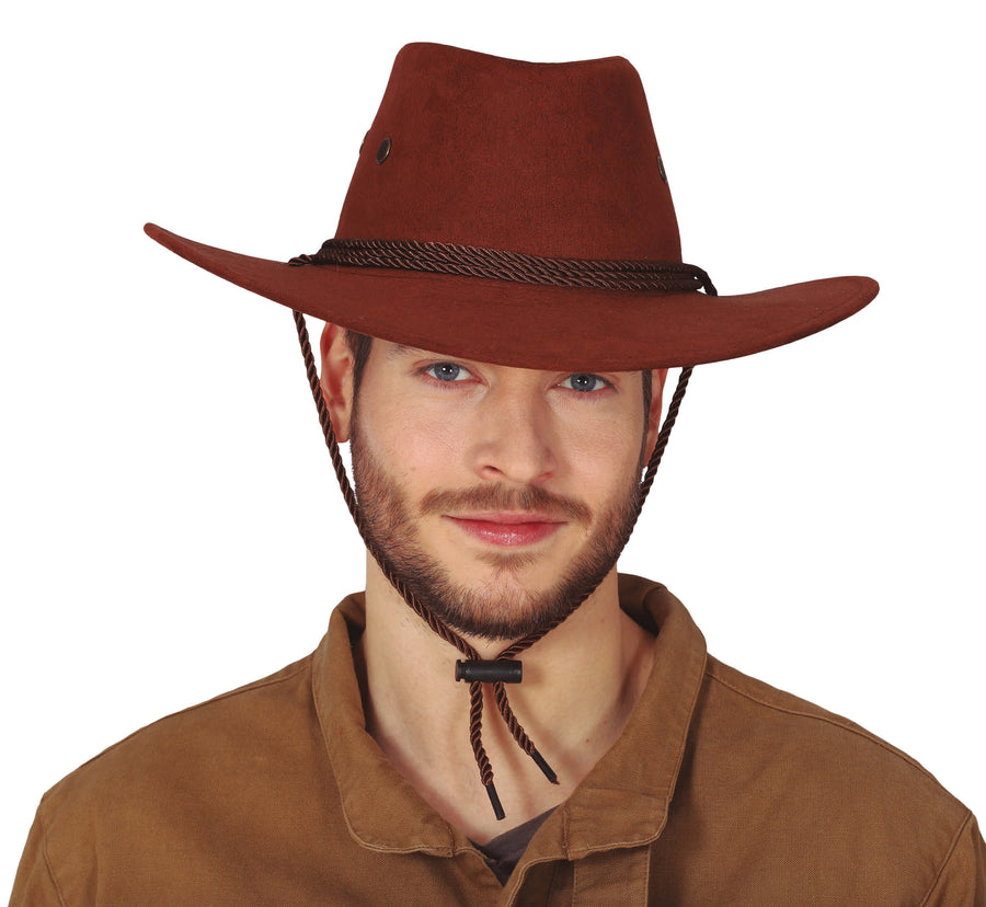 Cowboyhut für Erwachsene braun extra groß