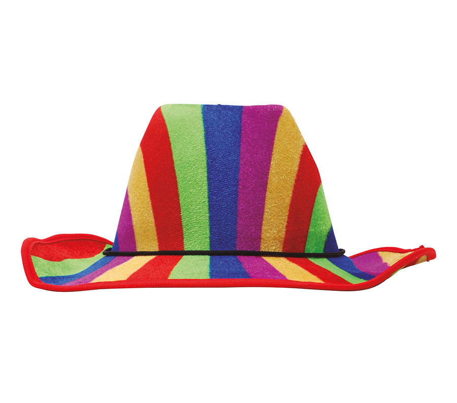 GP13260 – Regenbogen Cowboyhut Bunter Partyhut – Farbe: Mehrfarbig, Ansicht 2