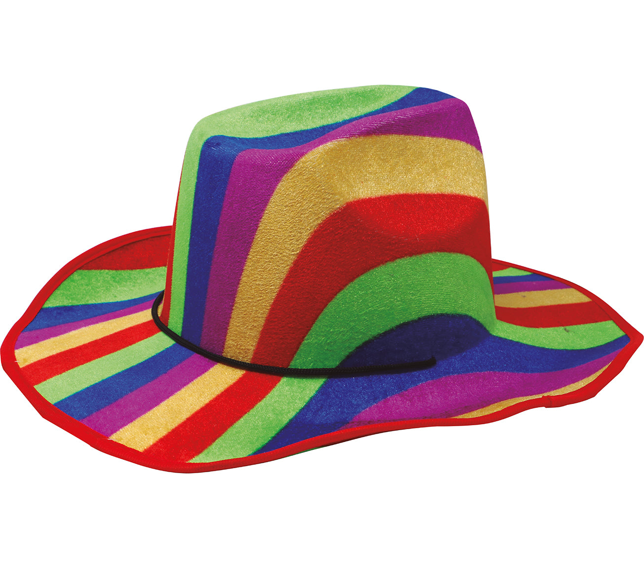 GP13260 – Regenbogen Cowboyhut Bunter Partyhut – Farbe: Mehrfarbig