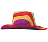GP13260 – Regenbogen Cowboyhut Bunter Partyhut – Farbe: Mehrfarbig