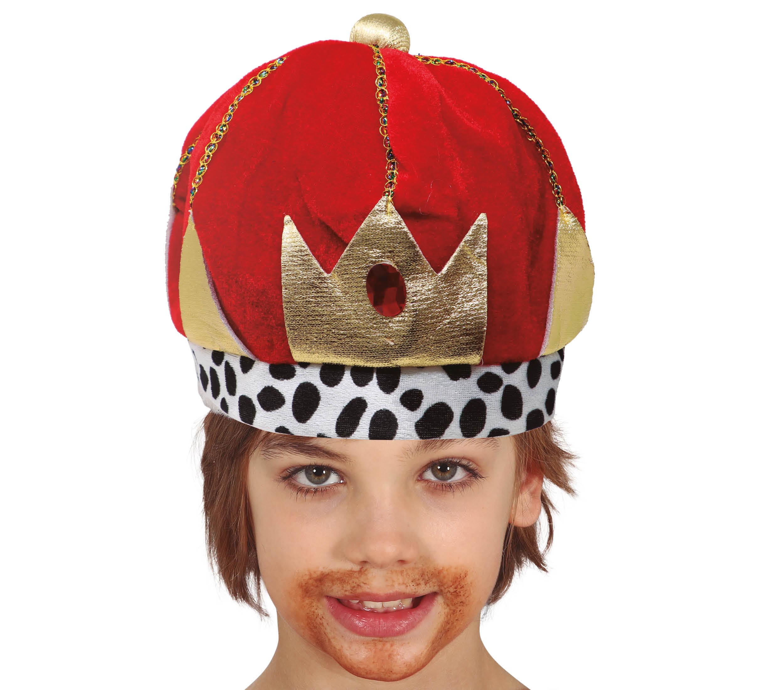 GP13265 – Königliche Krone Mittelalter Luxus – Farbe: Rot