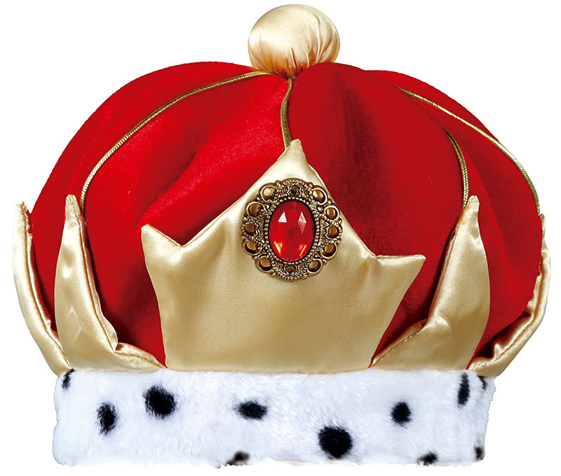 GP13265 – Königliche Krone Mittelalter Luxus – Farbe: Rot, Ansicht 2