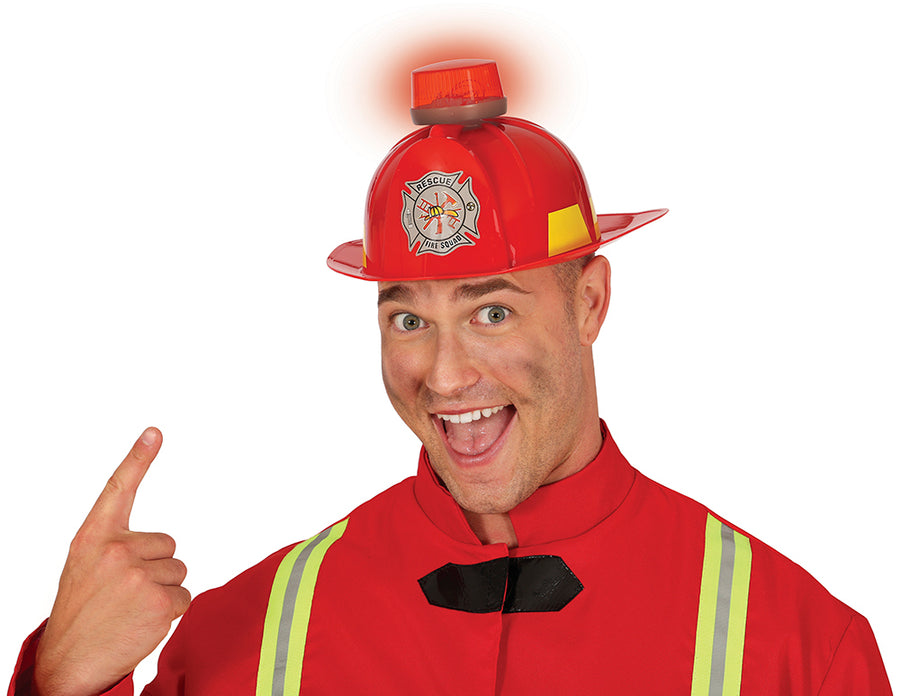 Feuerwehrhelm für Erwachsene mit Licht und Sirene