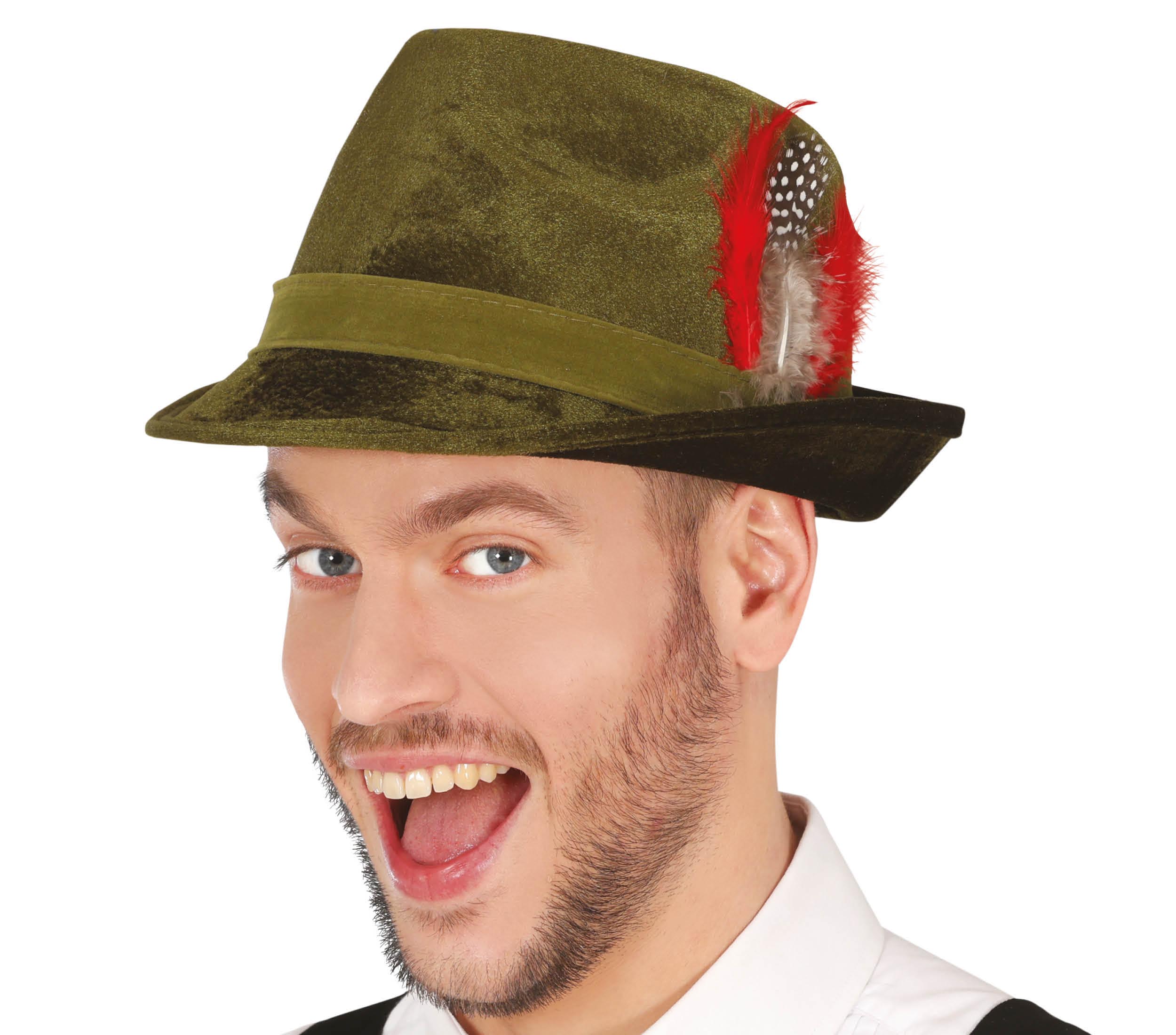 GP13274 – Oktoberfest Hut Trachtenhut Grün – Farbe: Grün