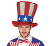 GP13285 – Amerika Patriotenhut Karnevalskostüm – Farbe: Rot