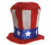 GP13285 – Amerika Patriotenhut Karnevalskostüm – Farbe: Rot