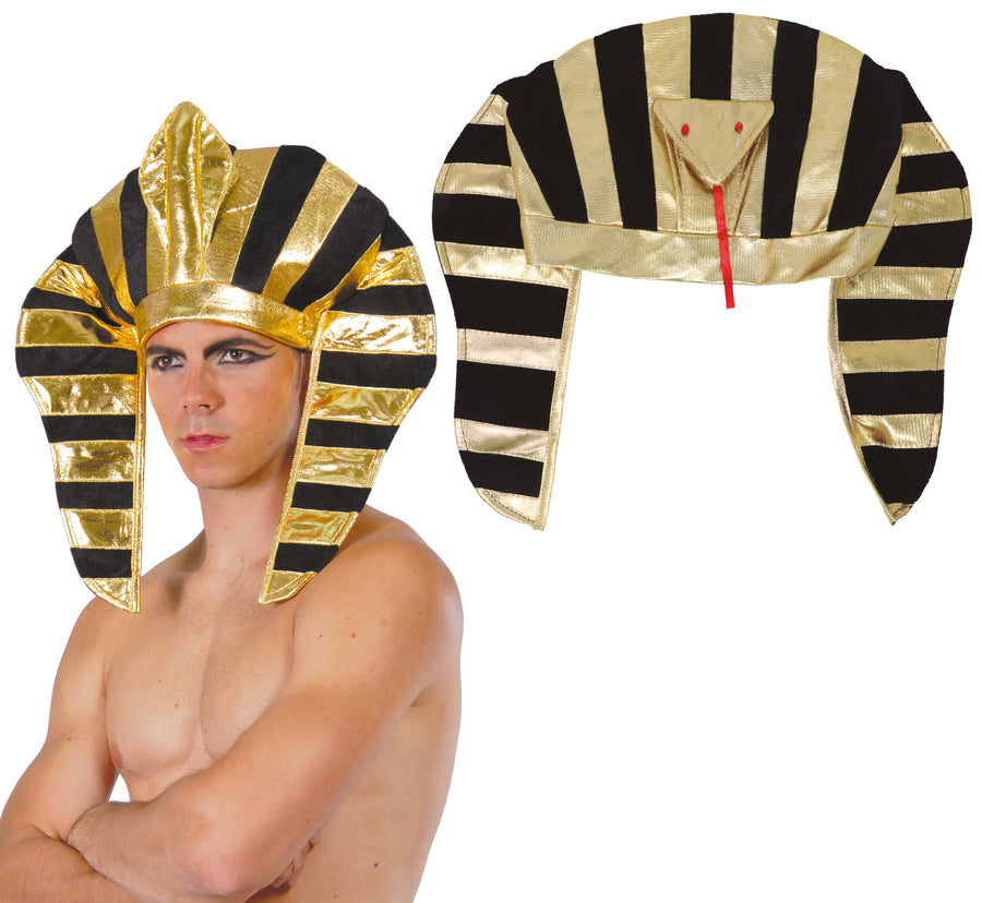 Pharao Kopfschmuck für Erwachsene mit Schlange