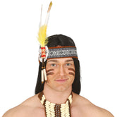 Indianer Stirnband für Erwachsene mit Federn, Bild 1