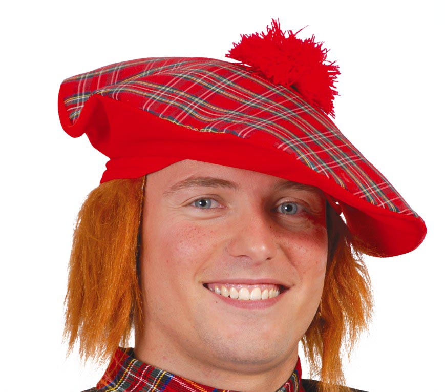 GP13312 – Weltkulturen Schottenmütze Karneval – Farbe: Rot