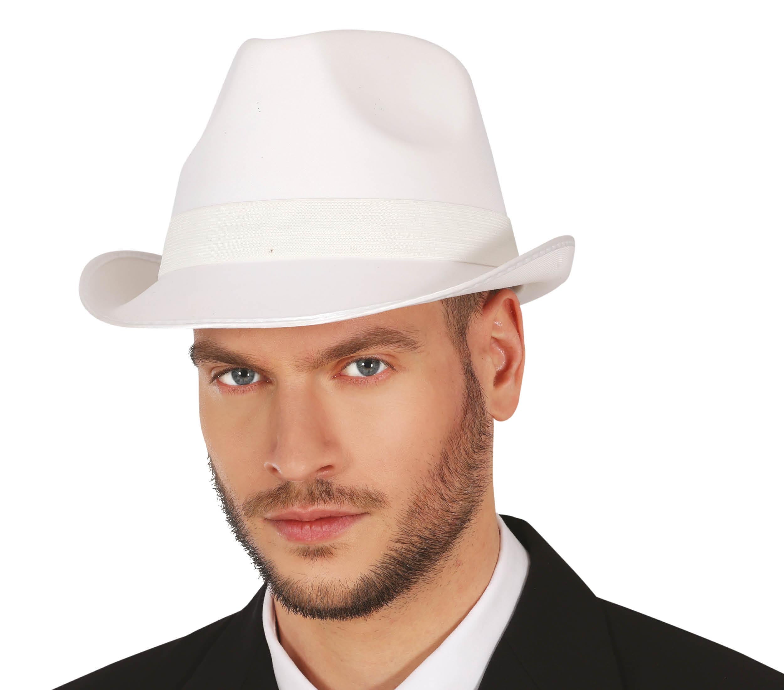 GP13315 – Gangster Retro Hut Weißer 20er Jahre – Farbe: Weiß