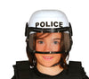 GP13320 – Polizei Kostüm Helm Weiß Karneval – Farbe: Weiß