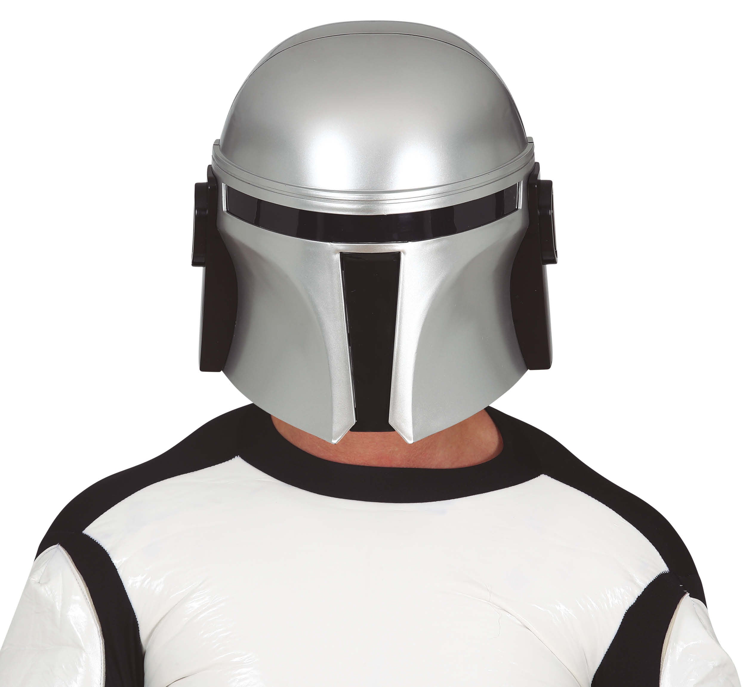 GP13321 – Superhelden Helm Futuristisch Karnevalsaccessoire – Farbe: Silber