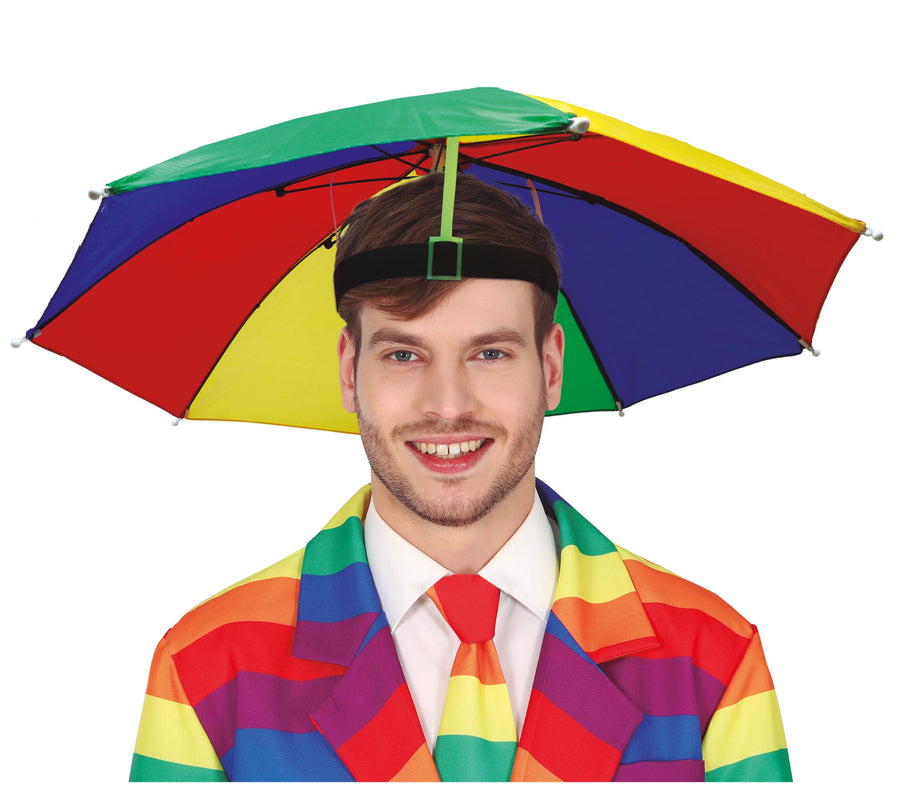 GP13323 – Karneval Regenschirm Hut Clown Party – Farbe: Mehrfarbig, Ansicht 2