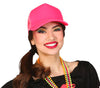 GP13326 – Karneval 80er Party Neongrüne Kappe – Farbe: Pink