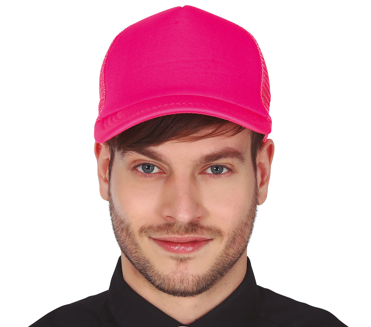 GP13326 – Karneval 80er Party Neongrüne Kappe – Farbe: Pink