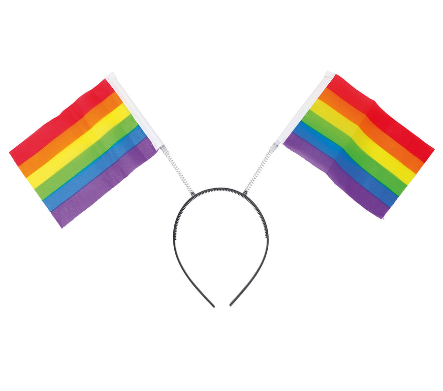 GP13331 – Regenbogen Festival Haarreif Karneval – Farbe: Mehrfarbig, Ansicht 2