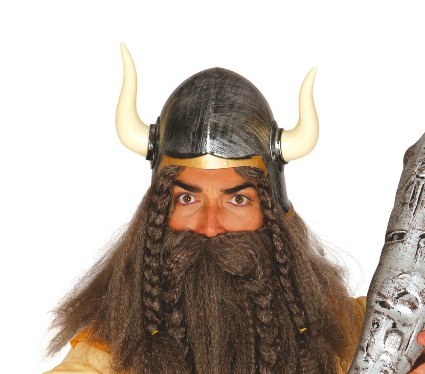 GP13364 – Wikinger Helm Mit Hörnern Karneval – Farbe: Silber