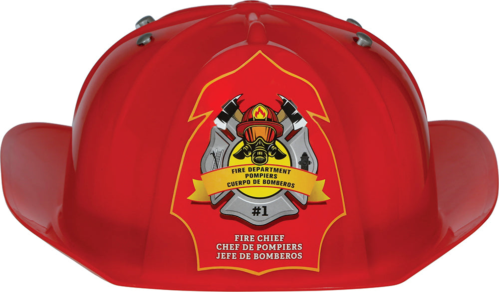 GP13366 – Feuerwehrmann Helm Rot Karneval – Farbe: Rot