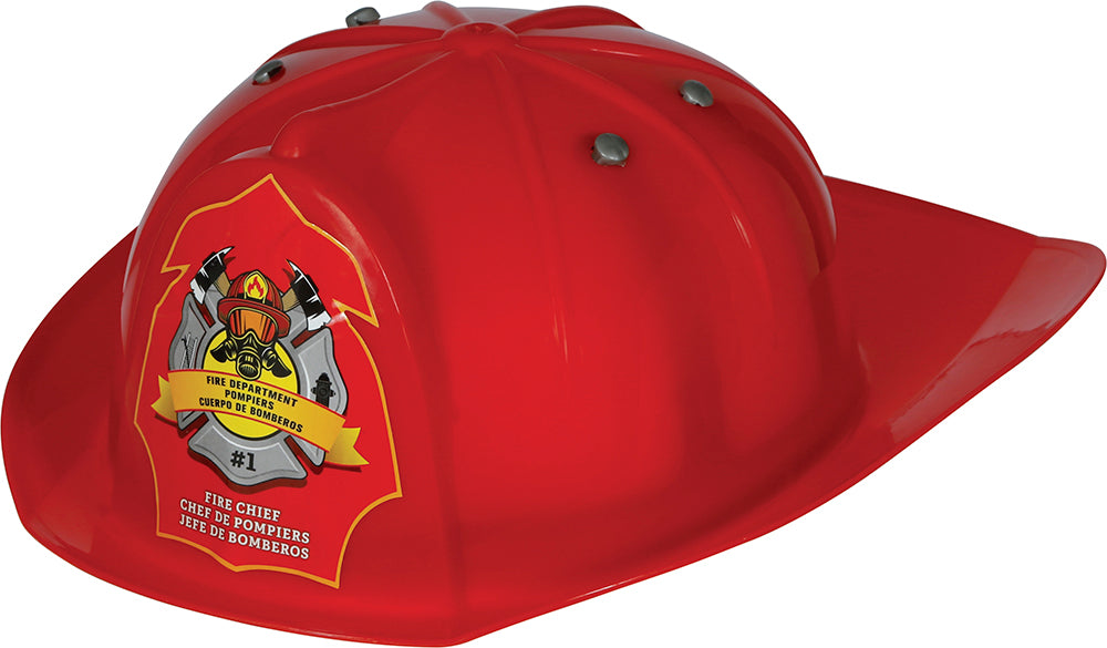 GP13366 – Feuerwehrmann Helm Rot Karneval – Farbe: Rot