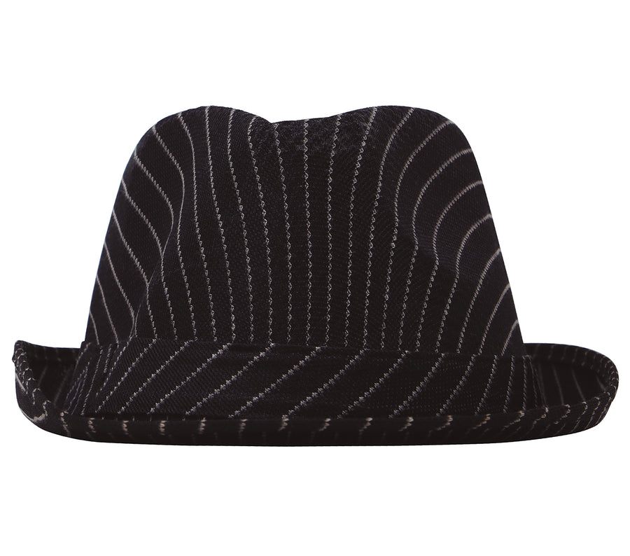 GP13367 – 20s Gangster Retro Kostüm Hut – Farbe: Schwarz, Ansicht 2