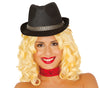 GP13368 – 20S Gangster Retro Hut Schwarz Fedora Kostüm – Farbe: Schwarz