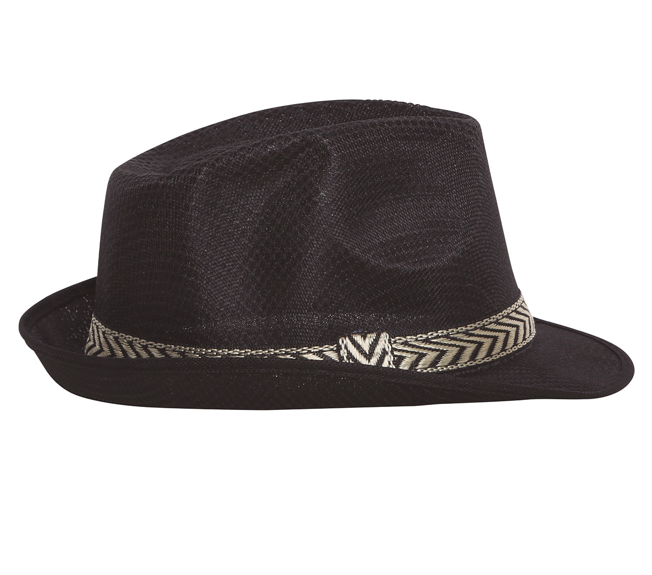 GP13368 – 20S Gangster Retro Hut Schwarz Fedora Kostüm – Farbe: Schwarz