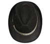 GP13368 – 20S Gangster Retro Hut Schwarz Fedora Kostüm – Farbe: Schwarz